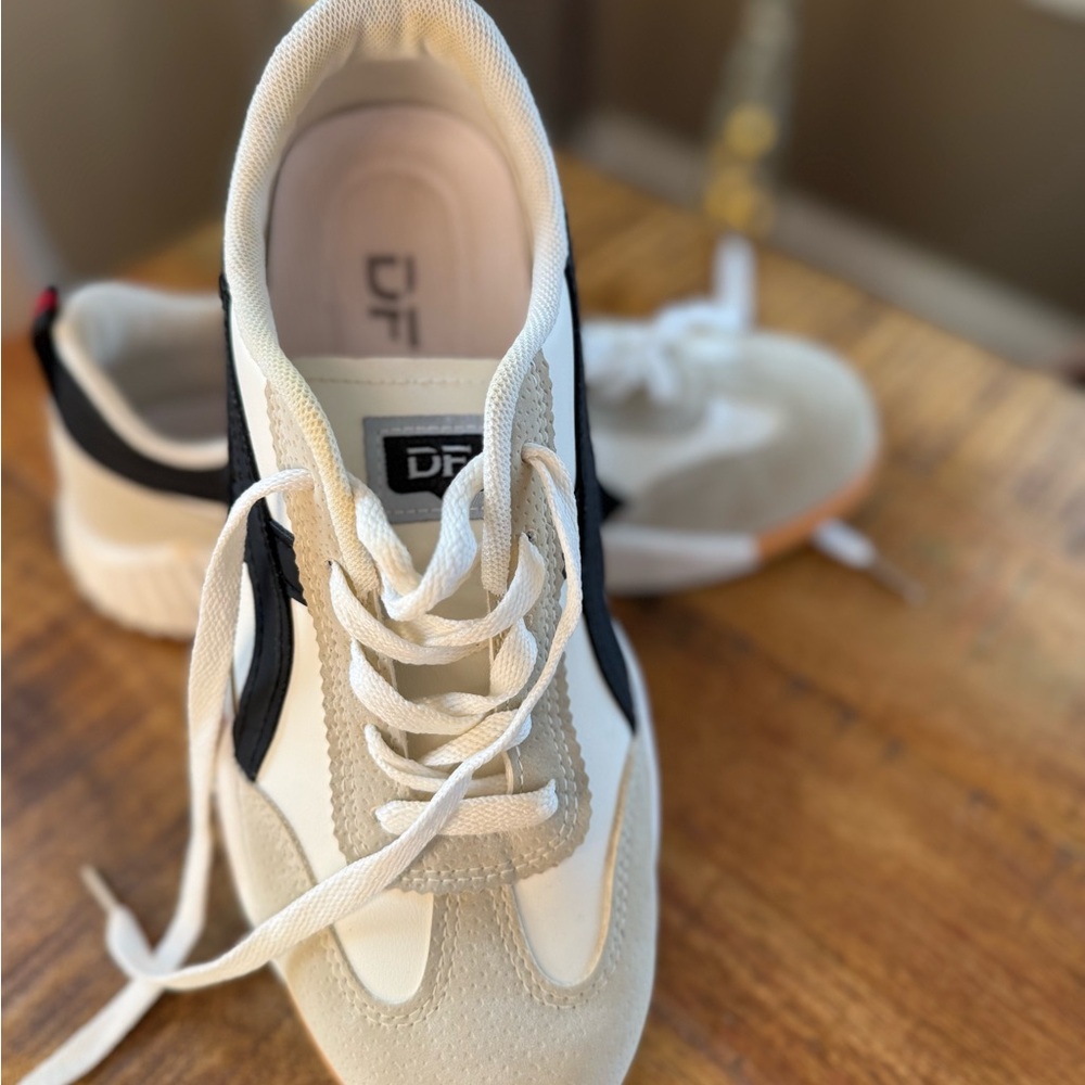 De Florence leather Black and white Athletic Sneakers - Picture 7 of 7